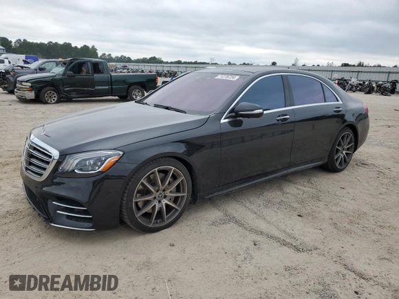 2020 Mercedes-Benz S-Class S 560 with VIN W1KUG8DB9LA569120, listed as a Copart auction lot 71278734 with 57,896 mi miles and Salvage Title. Bid and sale history available at carsss.com. Image 1.