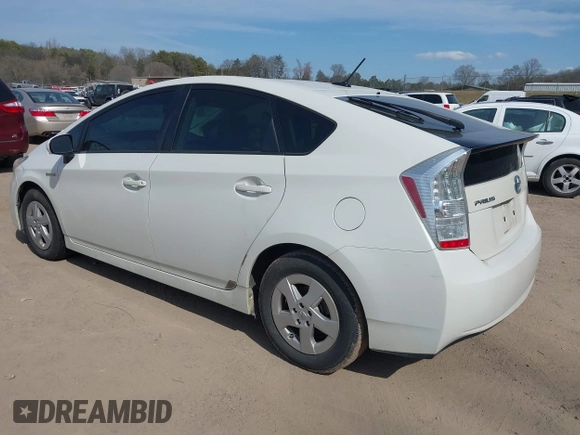 2010 Toyota Prius II with VIN JTDKN3DU7A0087891, listed as a IAAI auction lot 41710885 with Not Provided miles. Bid and sale history available at carsss.com. Image 3.