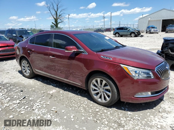 2016 Buick LaCrosse Leather with VIN 1G4GB5G34GF210755, listed as a Copart auction lot 60276364 with 0 mi miles and Salvage Title. Bid and sale history available at carsss.com. Image 4.