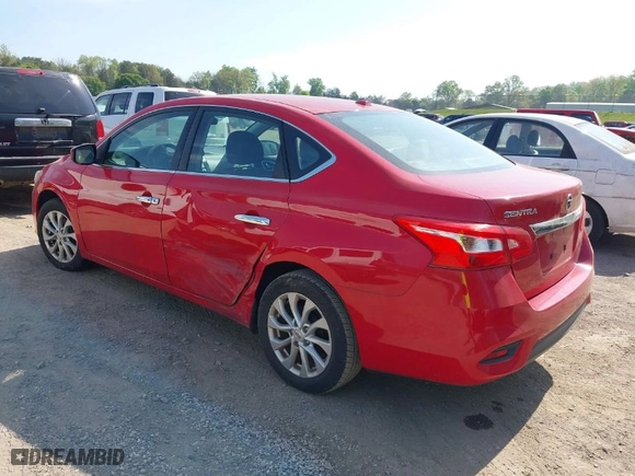 2017 Nissan Sentra SV with VIN 3N1AB7APXHY319719, listed as a IAAI auction lot 42078996 with 219,755 mi miles. Bid and sale history available at carsss.com. Image 3.