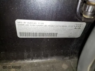 2006 Audi A6 3.2L with VIN WAUDH74FX6N104618, listed as a Copart auction lot 50978425 with 204,849 mi miles and Salvage Title. Bid and sale history available at carsss.com. Image 12.