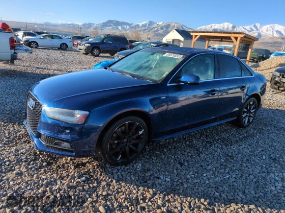 2014 Audi A4 Premium with VIN WAUBFAFL3EN033449, listed as a Copart auction lot 88979555 with 143,160 mi miles and Salvage Title. Bid and sale history available at carsss.com. Image 1.