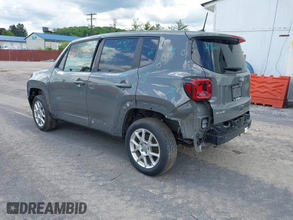 2021 Jeep Renegade Latitude with VIN ZACNJDB14MPM34631, listed as a IAAI auction lot 42043589 with 44,955 mi miles and . Bid and sale history available at DreamBid. Image 3.