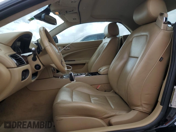 2011 Jaguar XK with VIN SAJWA4GB0BLB38875, listed as a Copart auction lot 52045805 with 35,487 mi miles and Salvage Title. Bid and sale history available at carsss.com. Image 7.