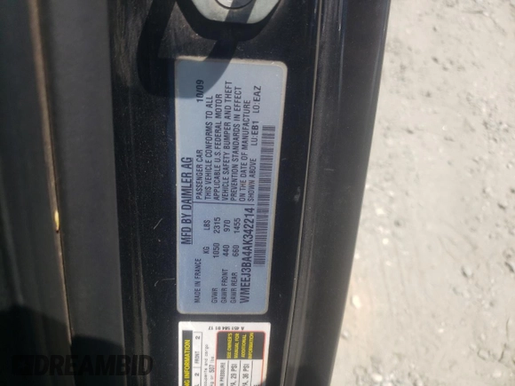 2010 Smart fortwo Pure z VIN WMEEJ3BA4AK342214, wystawiony jako Copart lot #62726614 z przebiegiem 110 472 mil mil oraz Szkoda całkowita • Salvage title. Historia ofert i sprzedaży dostępna na DreamBid. Obrazek 14.
