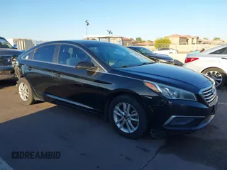 2016 Hyundai Sonata 2.4L with VIN 5NPE24AFXGH358181, listed as a IAAI auction lot 42024786 with 187,854 mi miles and . Bid and sale history available at carsss.com. Image 1.