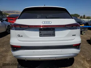2024 Audi Q4 e-tron Premium Plus with VIN WA1LUBFZXRP035033, listed as a Copart auction lot 63531164 with 1,166 mi miles and Salvage Title. Bid and sale history available at carsss.com. Image 6.