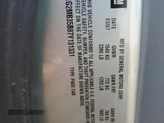 2007 Pontiac Solstice z VIN 1G2MB35B87Y131331, wystawiony jako Copart lot #53976805 z przebiegiem 183 659 mil mil oraz Szkoda całkowita • Salvage title. Historia ofert i sprzedaży dostępna na DreamBid. Obrazek 12.
