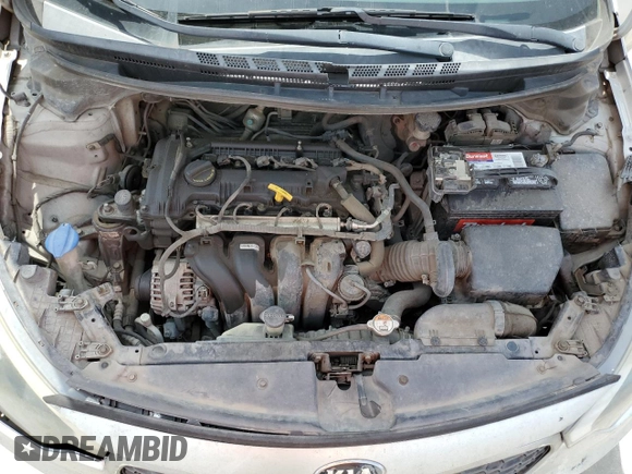 2016 Kia Forte LX with VIN KNAFK4A64G5493352, listed as a Copart auction lot 52154635 with 163,285 mi miles and Salvage Title. Bid and sale history available at carsss.com. Image 12.