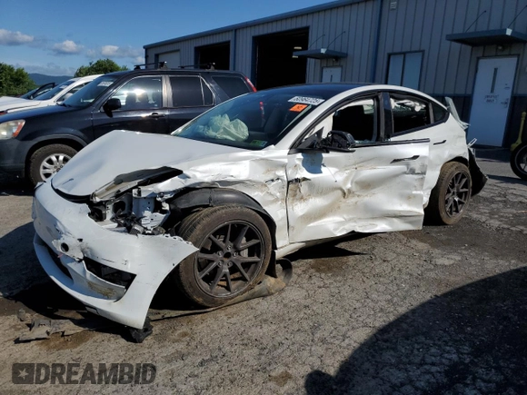 2023 Tesla Model 3 with VIN 5YJ3E1EA5PF567354, listed as a Copart auction lot 60964725 with 60,962 mi miles and Salvage title. Bid and sale history available at DreamBid. Image 1.