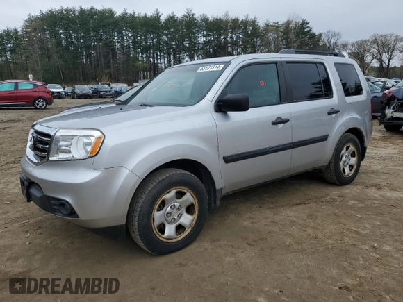 2012 Honda Pilot LX with VIN 5FNYF4H23CB022529, listed as a Copart auction lot 52362005 with 151,348 mi miles and Non Repairable. Bid and sale history available at carsss.com. Image 1.