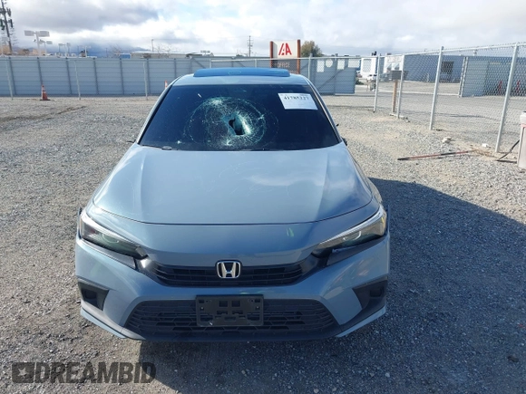 2023 Honda Civic Sedan EX with VIN 2HGFE1F72PH322006, listed as a IAAI auction lot 41785227 with 1 mi miles. Bid and sale history available at carsss.com. Image 12.