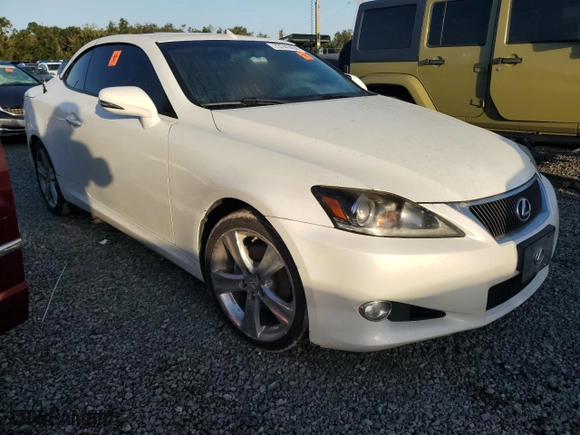 2014 Lexus IS 250C with VIN JTHFF2C21E2529629, listed as a Copart auction lot 73741434 with 0 mi miles and Salvage Title. Bid and sale history available at carsss.com. Image 4.