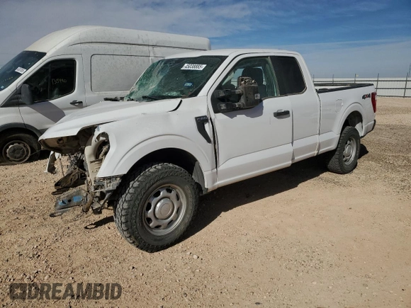 2022 Ford F-150 XL with VIN 1FTFX1E53NKE16829, listed as a Copart auction lot 45038885 with Not provided miles and Salvage title. Bid and sale history available at DreamBid. Image 1.