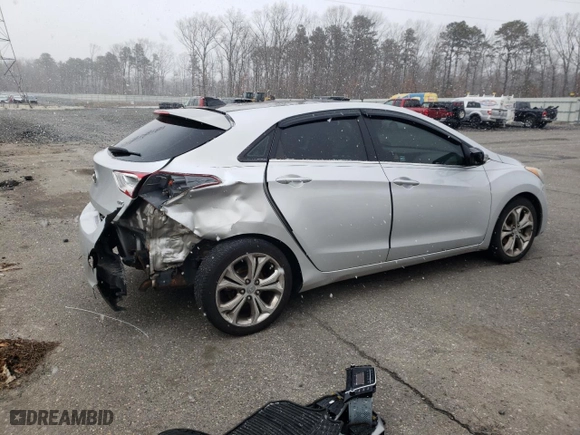 2013 Hyundai Elantra GT with VIN KMHD35LE3DU049331, listed as a Copart auction lot 45654975 with 182,064 mi miles and Salvage Title. Bid and sale history available at carsss.com. Image 3.