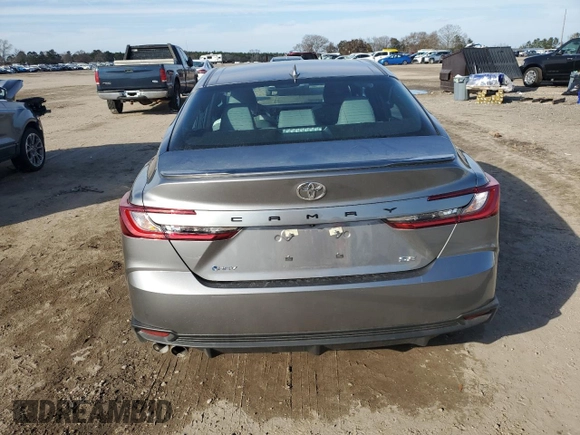 2025 Toyota Camry LE with VIN 4T1DAACK1SU564166, listed as a Copart auction lot 89161535 with 2,992 mi miles and Salvage Title. Bid and sale history available at carsss.com. Image 6.