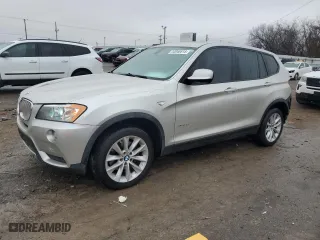 2013 BMW X3 xDrive28i with VIN 5UXWX9C54D0D02867, listed as a Copart auction lot 44048615 with 178,971 mi miles and Salvage Title. Bid and sale history available at carsss.com. Image 1.
