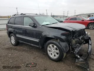 2009 Jeep Grand Cherokee Limited with VIN 1J8HR58P59C520769, listed as a Copart auction lot 47839025 with 137,190 mi miles and Salvage Title. Bid and sale history available at carsss.com. Image 4.