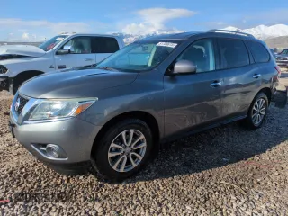 2016 Nissan Pathfinder Platinum with VIN 5N1AR2MM7GC608640, listed as a Copart auction lot 51709675 with 89,160 mi miles and Salvage Title. Bid and sale history available at carsss.com. Image 1.