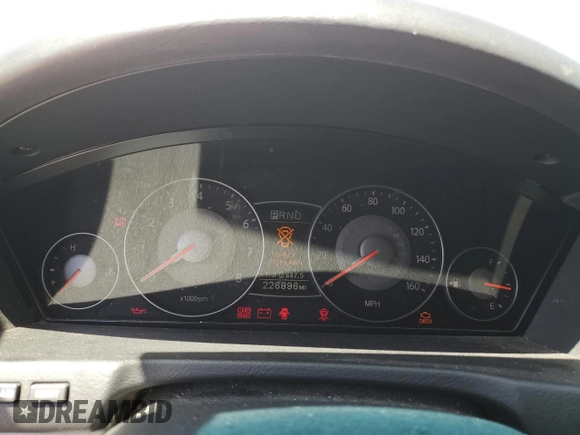 2007 Kia Amanti with VIN KNALD125775127791, listed as a Copart auction lot 52258745 with 226,896 mi miles and Salvage Title. Bid and sale history available at carsss.com. Image 9.