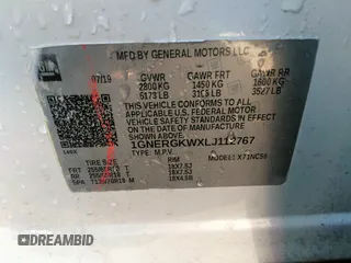 2020 Chevrolet Traverse LT Cloth with VIN 1GNERGKWXLJ112767, listed as a IAAI auction lot 41617752 with 195,043 mi miles. Bid and sale history available at carsss.com. Image 9.