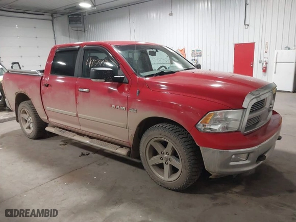 2010 Dodge Ram 1500 SLT with VIN 1D7RV1CT3AS193258, listed as a IAAI auction lot 41854144 with 190,507 mi miles. Bid and sale history available at carsss.com. Image 1.