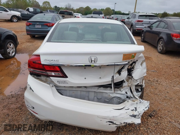 2015 Honda Civic Sedan LX with VIN 19XFB2F54FE055697, listed as a IAAI auction lot 41946292 with 49,879 mi miles. Bid and sale history available at carsss.com. Image 16.