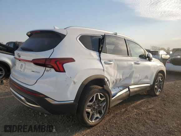 2022 Hyundai Santa Fe Hybrid Limited with VIN KM8S5DA15NU016795, listed as a Copart auction lot 75562994 with 0 mi miles and Salvage Title. Bid and sale history available at carsss.com. Image 3.