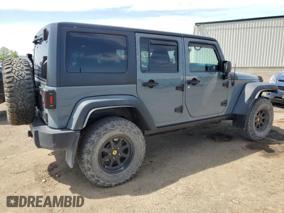 2014 Jeep Wrangler Unlimited Sahara with VIN 1C4BJWEG7EL228307, listed as a Copart auction lot 58663455 with 188,024 mi miles and Salvage title. Bid and sale history available at DreamBid. Image 3.