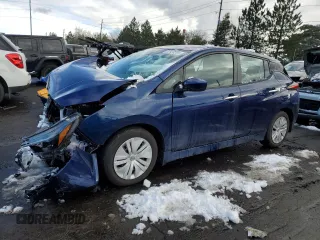 2024 Nissan LEAF S z VIN 1N4AZ1BV6RC555447, wystawiony jako Copart lot #82634204 z przebiegiem 3 836 mil mil oraz Szkoda całkowita • Salvage title. Historia ofert i sprzedaży dostępna na DreamBid. Obrazek 1.