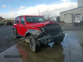 2021 Jeep Wrangler Unlimited Sport Altitude with VIN 1C4HJXDGXMW546873, listed as a Copart auction lot 44045685 with 33,592 mi miles and Salvage Title. Bid and sale history available at carsss.com. Image 13.