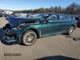 2022 BMW 7 Series with VIN WBA7U2C11NCJ22940, listed as a Copart auction lot 87848125 with 37,023 mi miles and Salvage title. Bid and sale history available at DreamBid. Image 1.