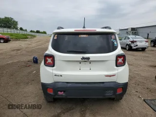 2017 Jeep Renegade Trailhawk with VIN ZACCJBCB7HPE93426, listed as a Copart auction lot 59861305 with 153,094 mi miles and Clean title. Bid and sale history available at DreamBid. Image 6.