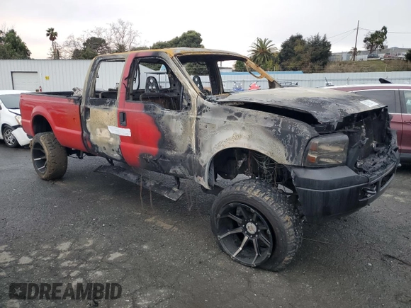2005 Ford F-250 XL with VIN 1FTSW21535ED16936, listed as a Copart auction lot 81793713 with Not provided miles and Non repairable. Bid and sale history available at DreamBid. Image 4.