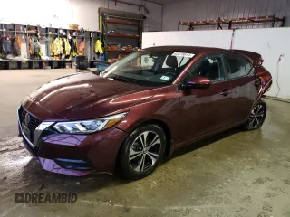 2022 Nissan Sentra SV with VIN 3N1AB8CV8NY300423, listed as a Copart auction lot 82578813 with 13,527 mi miles and Salvage Title. Bid and sale history available at carsss.com. Image 1.