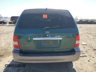 2004 Kia Sedona LX with VIN KNDUP131746564626, listed as a Copart auction lot 52408985 with 120,840 mi miles and Salvage Title. Bid and sale history available at carsss.com. Image 6.