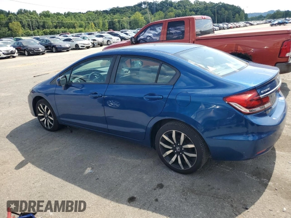2015 Honda Civic Sedan EX-L with VIN 2HGFB2F96FH504029, listed as a Copart auction lot 66495164 with 142,837 mi miles and Salvage Title. Bid and sale history available at carsss.com. Image 2.