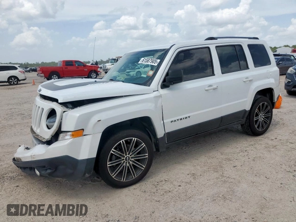 2017 Jeep Patriot Sport SE with VIN 1C4NJPBA6HD202041, listed as a Copart auction lot 61587905 with 78,562 mi miles and Salvage title. Bid and sale history available at DreamBid. Image 1.