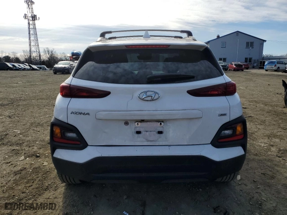 2021 Hyundai Kona SEL Plus with VIN KM8K6CAA1MU743664, listed as a Copart auction lot 46178635 with 80,343 mi miles and Salvage Title. Bid and sale history available at carsss.com. Image 6.