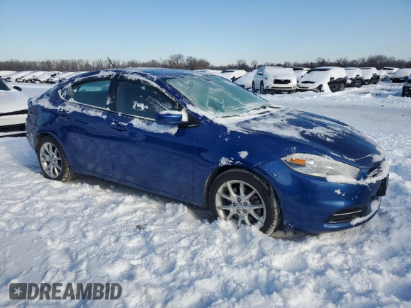 2013 Dodge Dart Rallye with VIN 1C3CDFBA5DD151865, listed as a Copart auction lot 41400545 with 90,483 mi miles and Salvage Title. Bid and sale history available at carsss.com. Image 4.