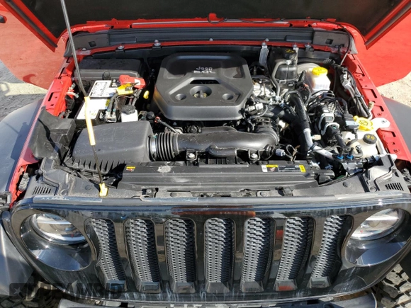 2022 Jeep Wrangler Unlimited Willys with VIN 1C4HJXDN7NW237703, listed as a Copart auction lot 76091794 with Not Provided miles and Non Repairable. Bid and sale history available at DreamBid. Image 12.