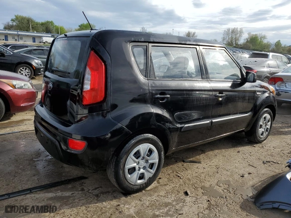 2013 Kia Soul with VIN KNDJT2A53D7599281, listed as a Copart auction lot 50051604 with 96,868 mi miles and Salvage Title. Bid and sale history available at carsss.com. Image 3.