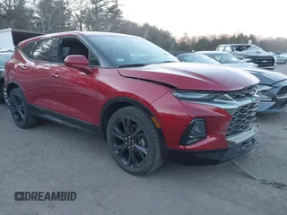 2019 Chevrolet Blazer z VIN 3GNKBGRS8KS683827, wystawiony jako IAAI lot #41268800 z przebiegiem 19 572 mil mil oraz . Historia ofert i sprzedaży dostępna na DreamBid. Obrazek 1.
