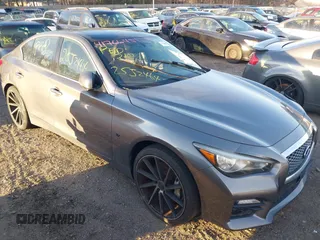 2014 Infiniti Q50 Sport with VIN JN1BV7AR0EM689590, listed as a IAAI auction lot 41766451 with Not Provided miles and . Bid and sale history available at DreamBid. Image 12.