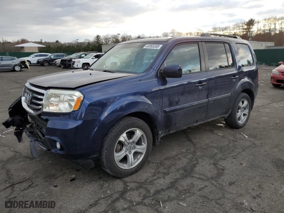 2013 Honda Pilot EX-L with VIN 5FNYF4H76DB081166, listed as a Copart auction lot 43065305 with 134,313 mi miles and Salvage Title. Bid and sale history available at carsss.com. Image 1.