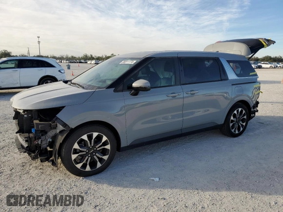 2022 Kia Carnival EX with VIN KNDNC5H38N6147034, listed as a Copart auction lot 86811174 with 22,580 mi miles and Salvage Title. Bid and sale history available at carsss.com. Image 1.