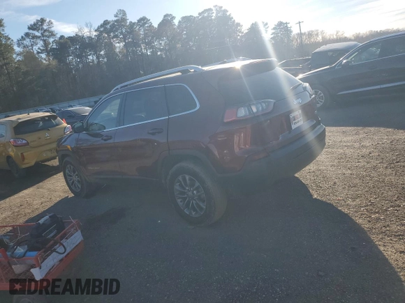 2019 Jeep Cherokee Latitude Plus with VIN 1C4PJLLB0KD485391, listed as a Copart auction lot 45704825 with 102,836 mi miles and Salvage Title. Bid and sale history available at DreamBid. Image 2.