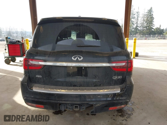 2021 Infiniti QX80 SENSORY with VIN JN8AZ2BC4M9475864, listed as a IAAI auction lot 41418111 with 61,878 mi miles. Bid and sale history available at carsss.com. Image 15.