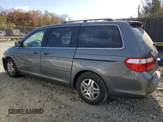 2007 Honda Odyssey EX with VIN 5FNRL38497B412212, listed as a Copart auction lot 45375695 with 216,211 mi miles and Non Repairable. Bid and sale history available at carsss.com. Image 2.