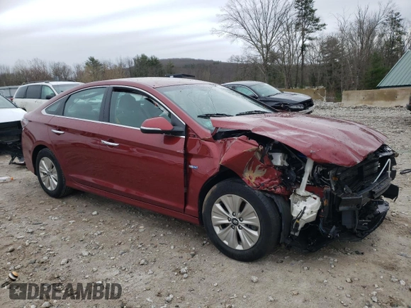 2018 Hyundai Sonata Hybrid SE with VIN KMHE24L30JA079805, listed as a Copart auction lot 51256624 with 80,539 mi miles and Salvage Title. Bid and sale history available at carsss.com. Image 4.